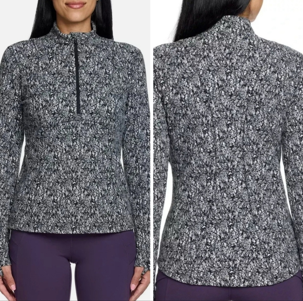 Spyder Women's Black and White Long Sleeve Top